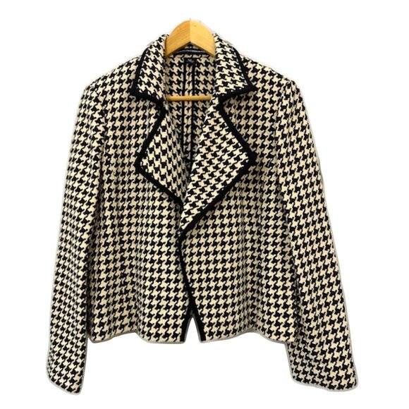 Linda Allard Ellen Tracy Jackets & Blazers - Linda Allard Ellen Tracy Houndstooth Blazer